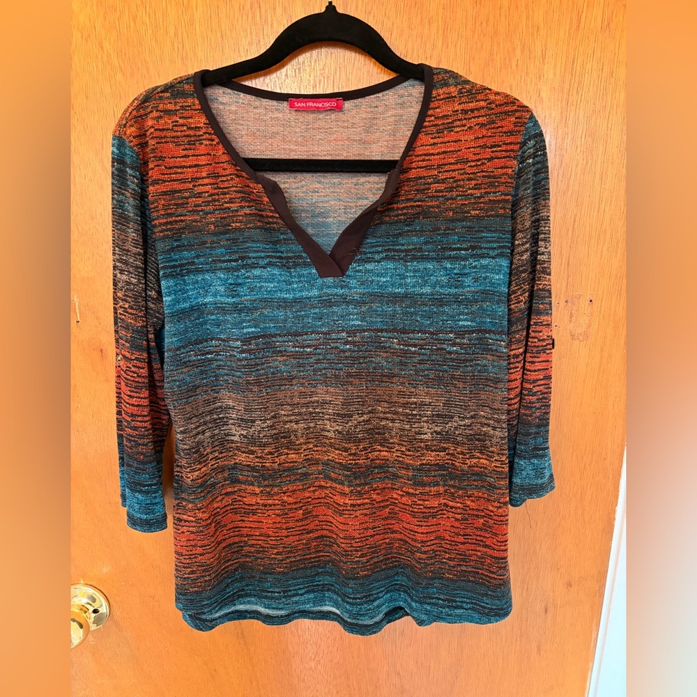 Colorful Knit Top Size M (San Francisco)